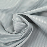 Polyester tissé-teint rayé gris bleuté