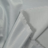 Polyester tissé-teint rayé gris bleuté