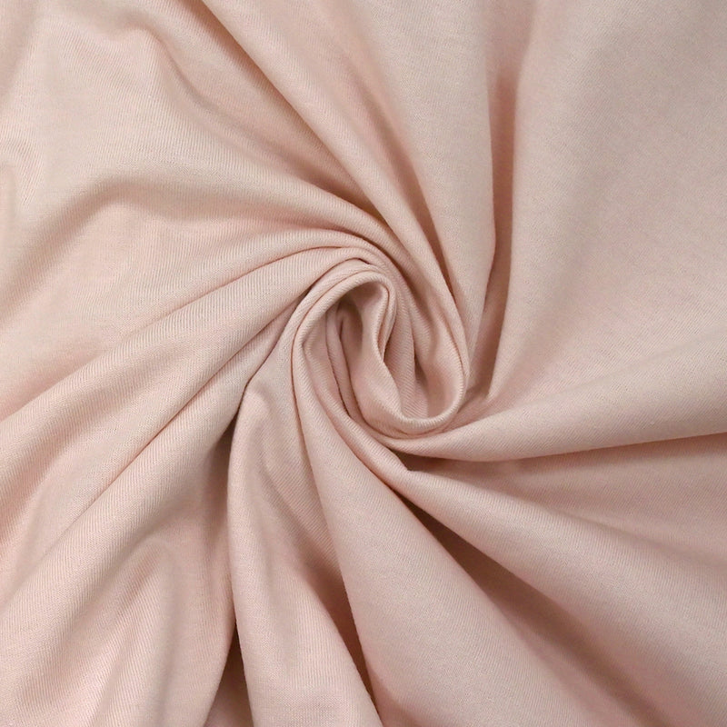 Jersey de coton fin rose pâle