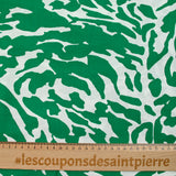 Viscose imprimée camouflage vert