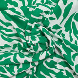 Printed viscose Green camouflage