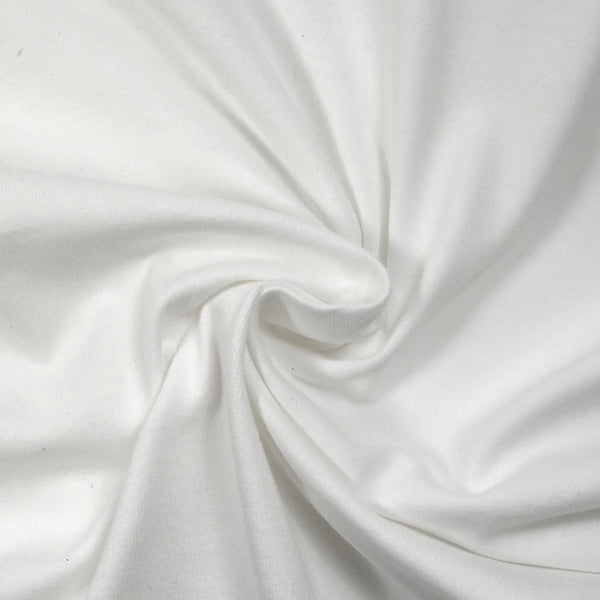 Jersey de coton blanc
