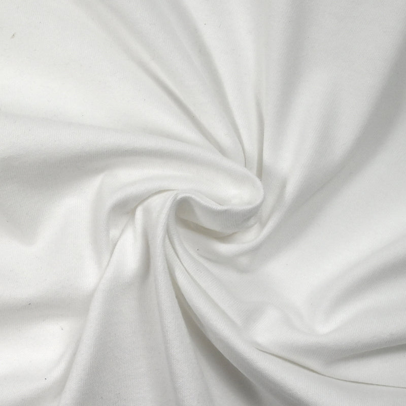 Jersey de coton blanc