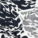 Viscose imprimée camouflage marine