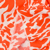 Viscose imprimée camouflage orange