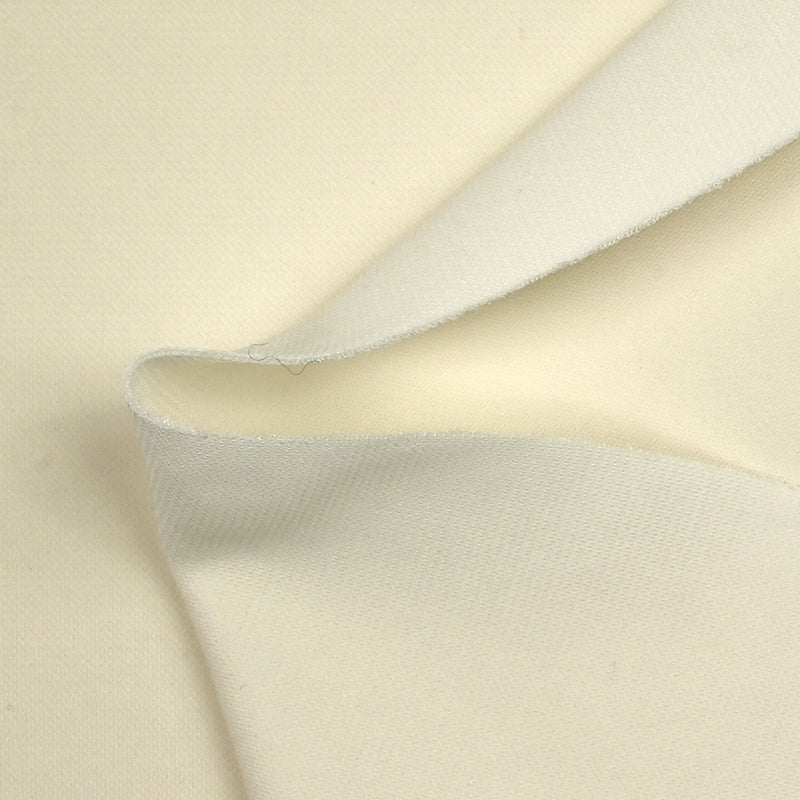 Maille piquée viscose blanc cassé