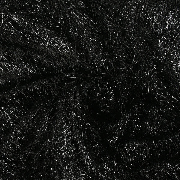 Maille à poils Lurex Caroline noir