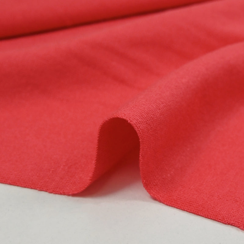 Jersey de viscose fin rouge corail