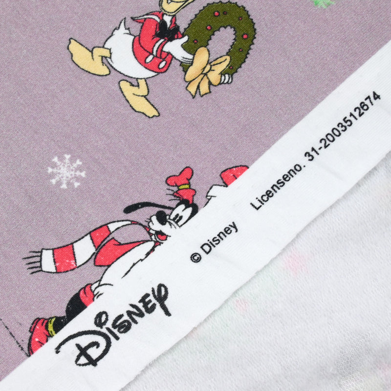 Jersey French terry Mickey fête Noël au mètre