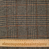 Laine mélangée grattée automne marron