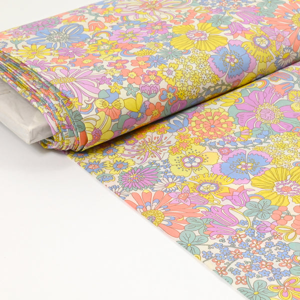 Cotton Liberty ® Rainbow Garden amarillo