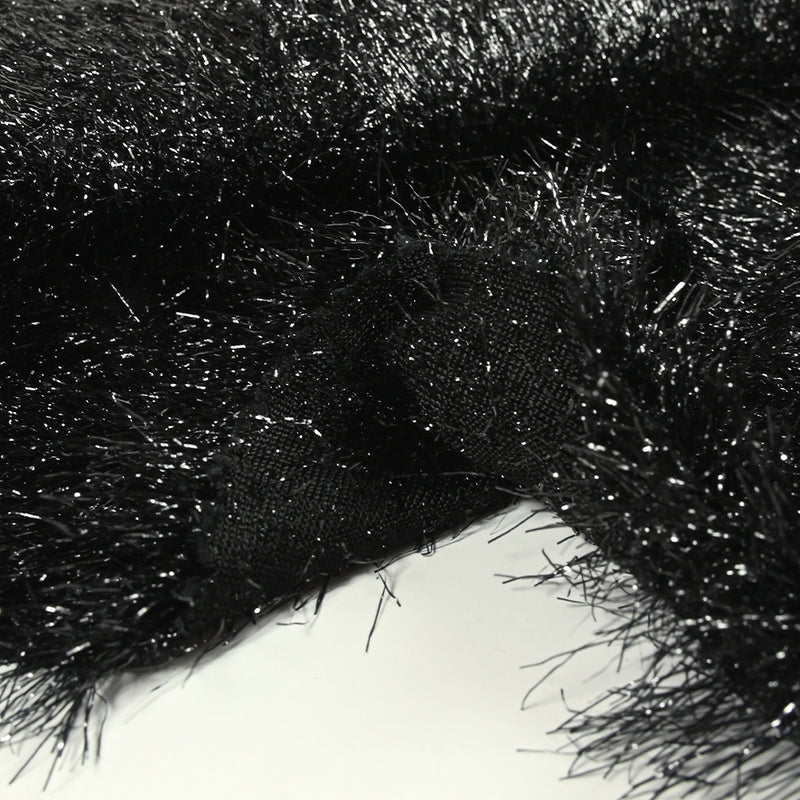 Maille à poils Lurex Caroline noir
