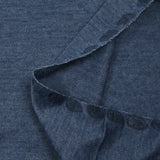 Punto fino de poliviscosa azul jaspeado