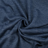 Punto fino de poliviscosa azul jaspeado