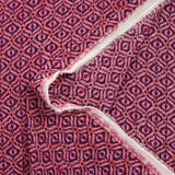 Mousseline imprimée crinkle lurex vibration positive magenta