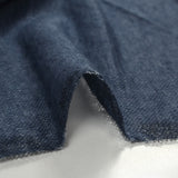 Punto fino de poliviscosa azul jaspeado