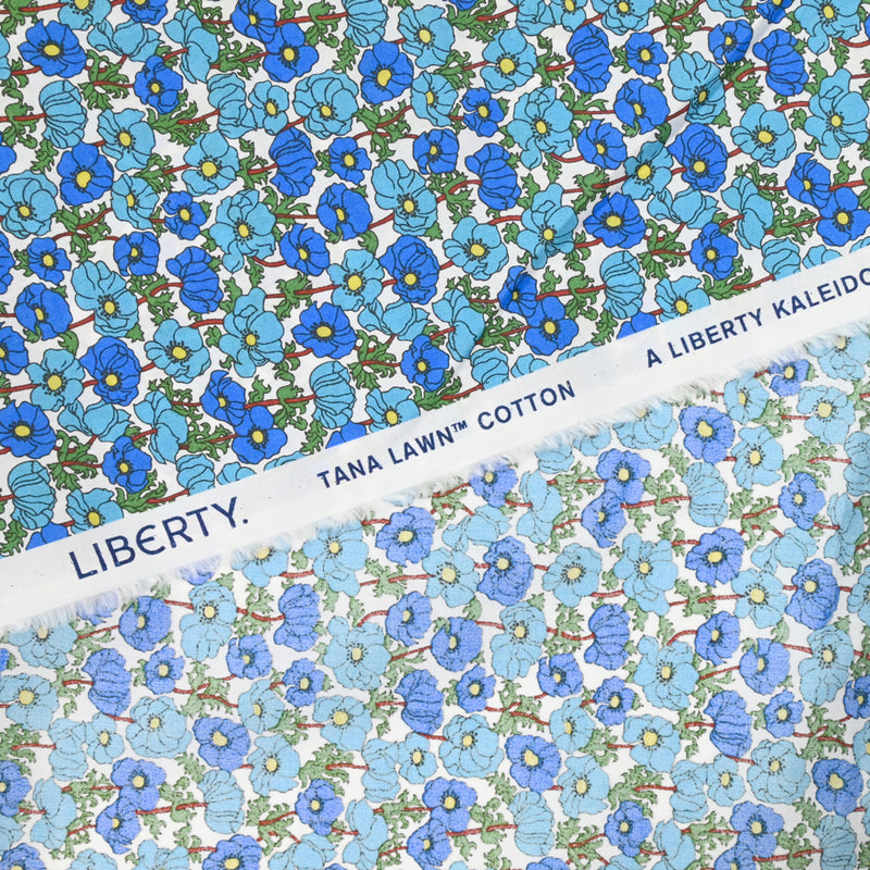 Coton Liberty ® Charmian bleu au mètre