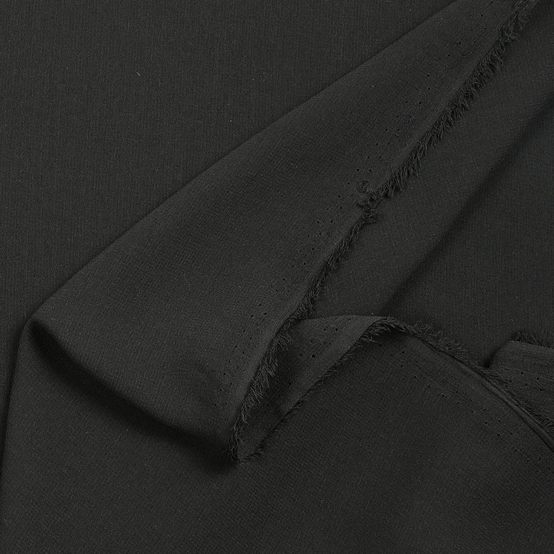 Crêpe georgette polyester noir