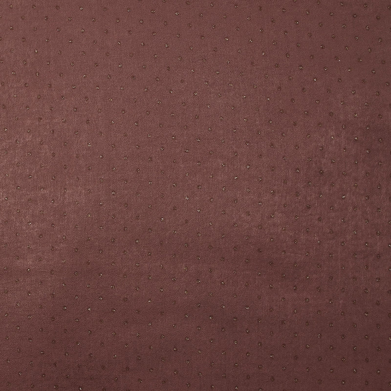 Crêpe satin plumetis pailleté cassis
