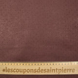 Crêpe satin plumetis pailleté cassis