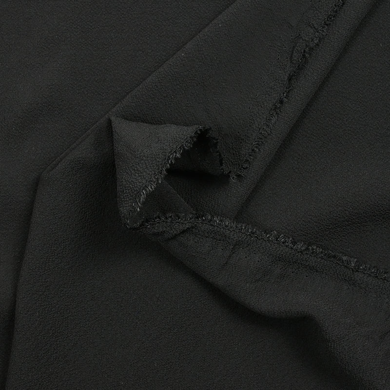 Crêpe de polyester fin noir