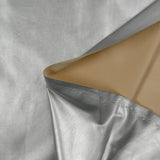Simili cuir polyester argent