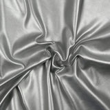 Simili cuir polyester argent