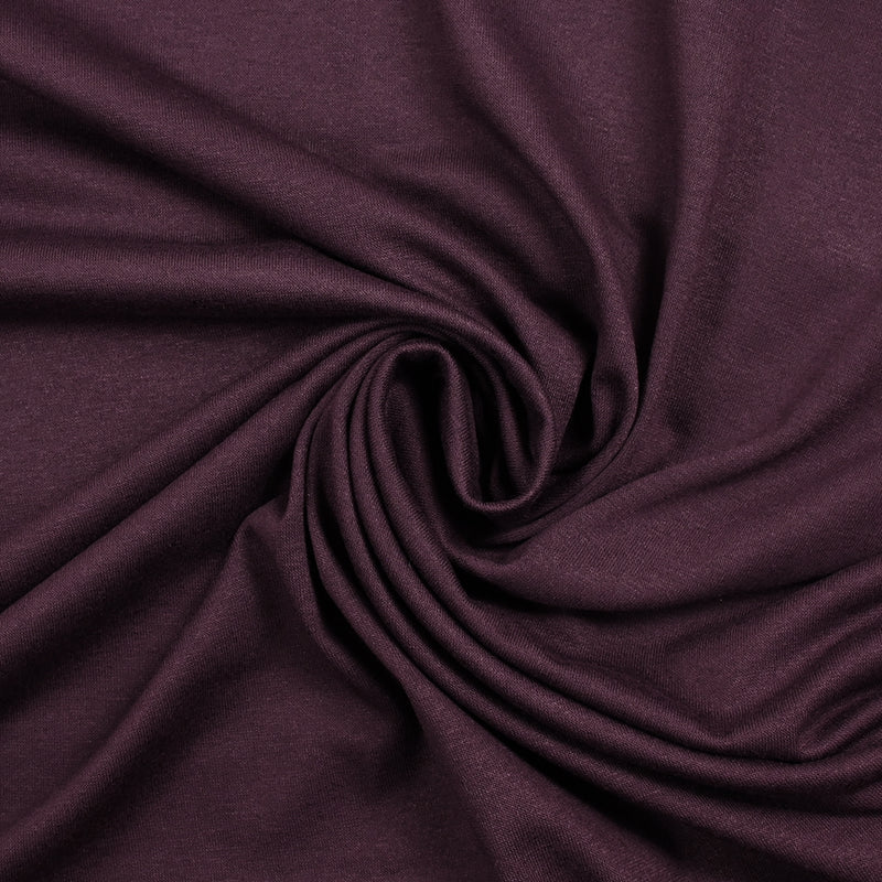 Jersey de polyester aubergine