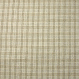 Lin viscose à carreaux Lurex argent fond ficelle et écru