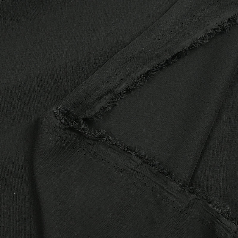 Mousseline de polyester noir
