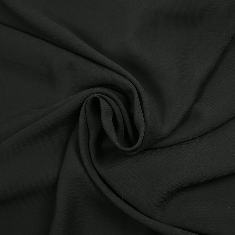 Mousseline de polyester noir