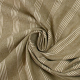 Lin viscose rayé Paula fond taupe