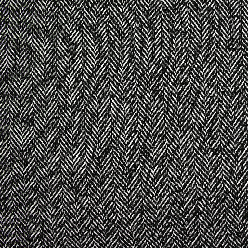 Chevrons mixtos de lana 25 mm en blanco y negro