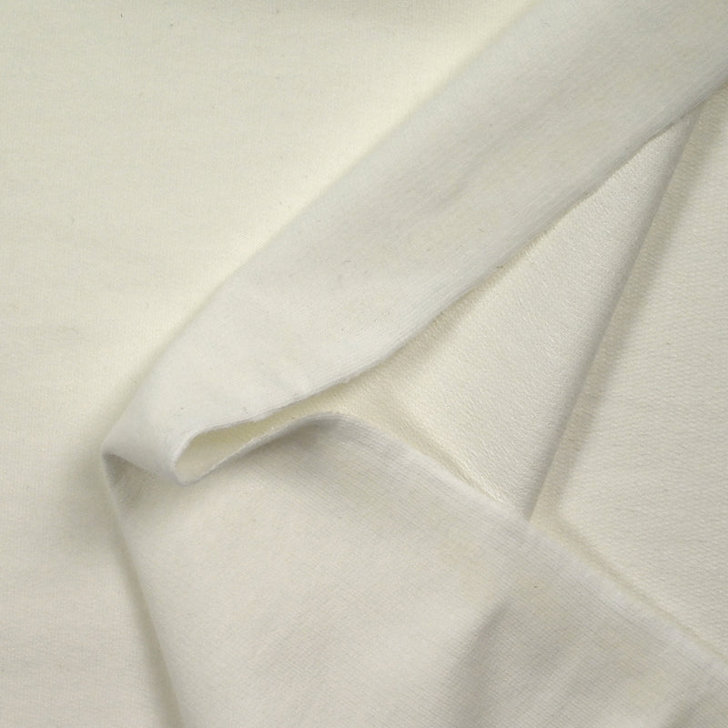 Jersey de coton french terry blanc cassé