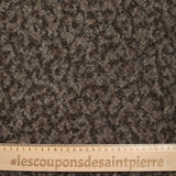 Jacquard de polyester bouilli beige et marron