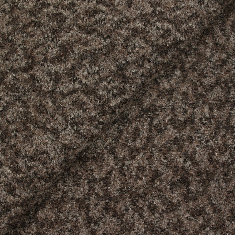Jacquard de polyester bouilli beige et marron