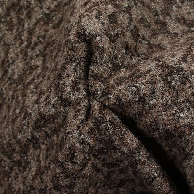 Jacquard de polyester bouilli beige et marron