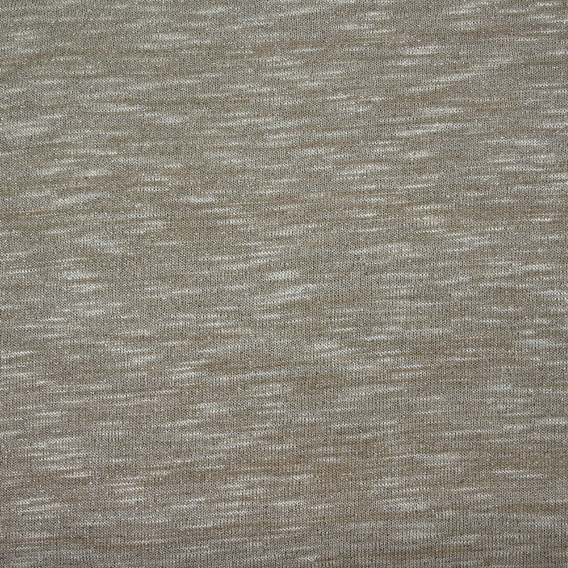 Maille chinée Elisa lurex argent fond sable