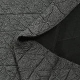 Jersey matelassé triangle fond anthracite chiné