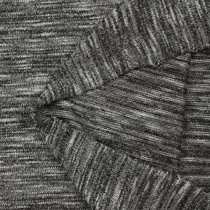 Maille chinée Elisa lurex argent fond noir