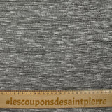 Maille chinée Nora lurex argent fond gris foncé