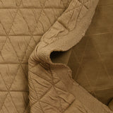 Jersey matelassé triangle fond beige foncé