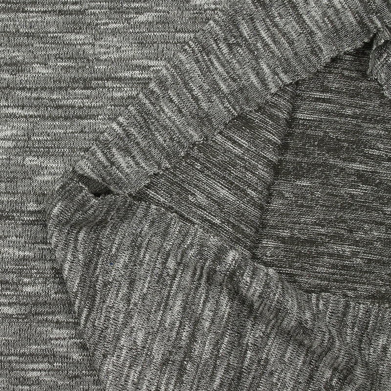 Maille chinée Nora lurex argent fond gris foncé