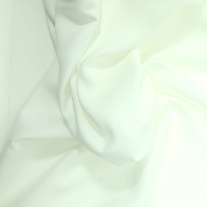 Crêpe de polyester blanc