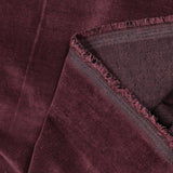 Velours de coton ras prune