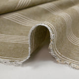 Lin viscose rayé Paula fond taupe