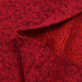 Laine mélangée bouclette Jeny rouge chiné noir
