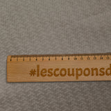 Velours de coton ras labyrinthe gris