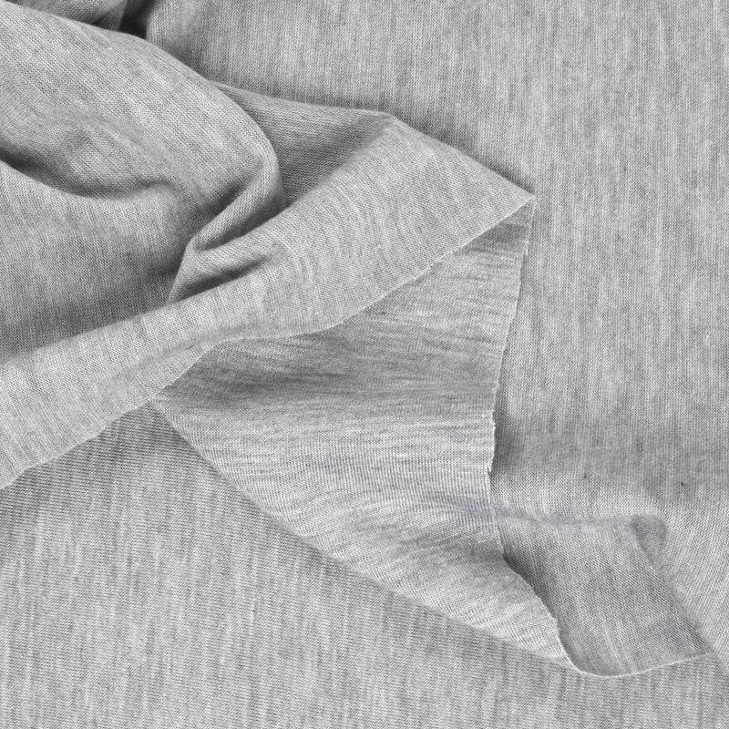 Jersey de polyester gris chiné