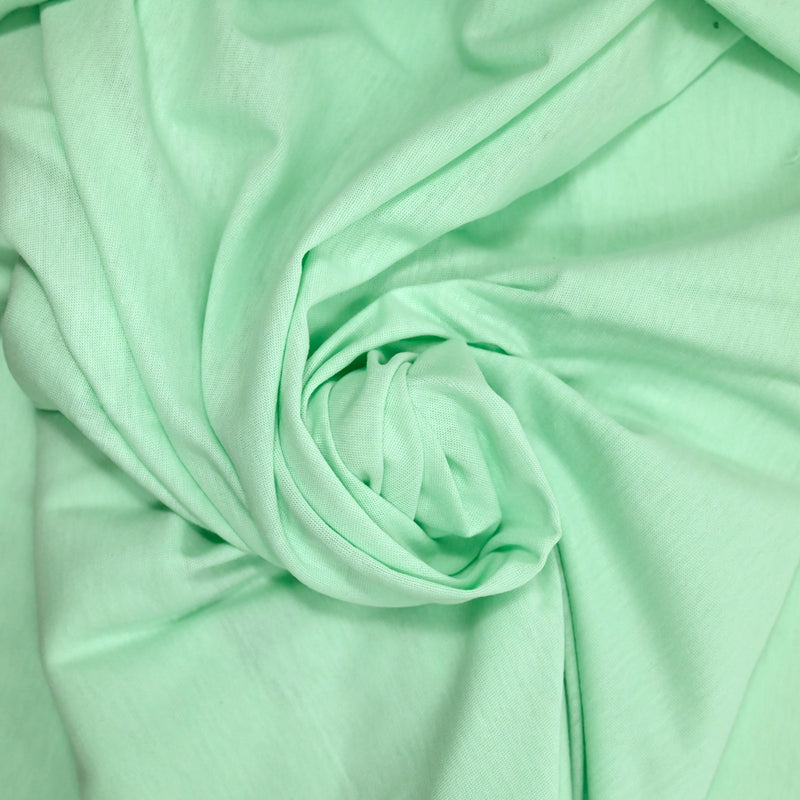 Jersey de coton vert d'eau